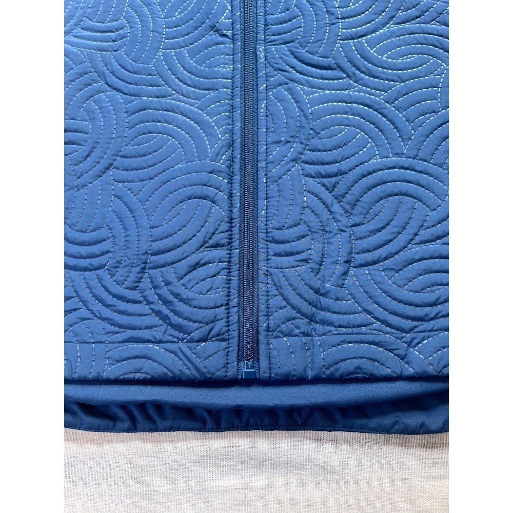 Pebble Beach Quilted Dry-Luxe Performance Vest Blue sz L Golf Country Club Fall - Picture 8 of 15